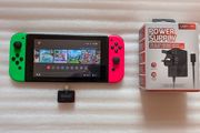 Nintendo Switch (unpactched) - Joycons, Power Supply, 128GB