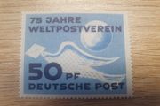 East Germany 1949 "75 Years Universal Postal Union UPU" 50 Pfennig Stamp mint - free standard postage