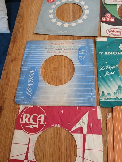 Vintage 7" Record sleeves