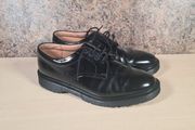 Mens Solovair 1462 Gibson Hi Shine 4 Eyelet Lace Up Work Shoes Size Uk 10  Dr Martens Black Leather