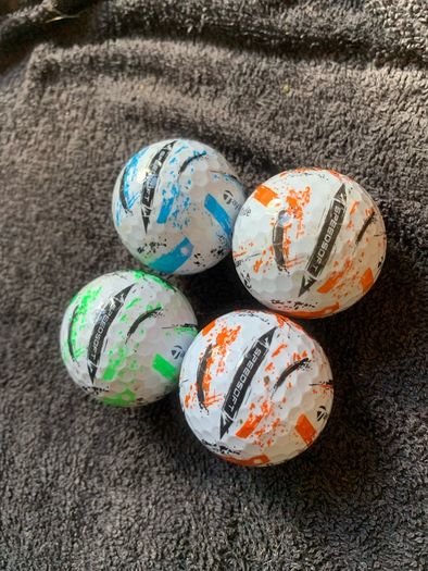 Colored Speedsoft Taylormade Golf balls (4)