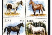 2011 Ireland The Irish Horse (Coloured Horse, irish Draught Horse, Thoroughbred Horse &amp; Connemara Horse) Commemorative Stamps Mint Never Hinged (MNH)