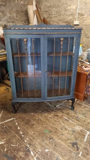 Victorian glass cabinet