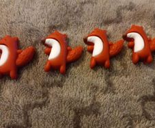 Forest animal decorations Set of 4