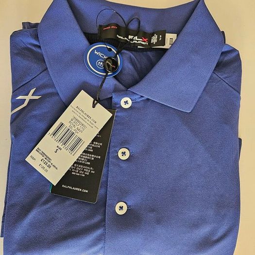 RLX Ralph Lauren Solid Airflow Performance Golf Polo Royal Navy size S RRP 125 pounds new