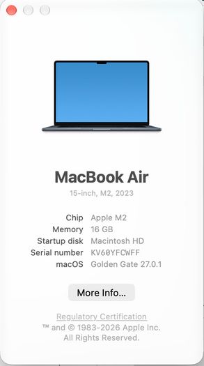 Apple MacBook Air M2 16gb