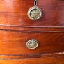 19th Century Mahogany Bowfront Chest Of Drawers, Image 4