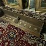 Old coat rack with brass hooks, large and heavy Image 2