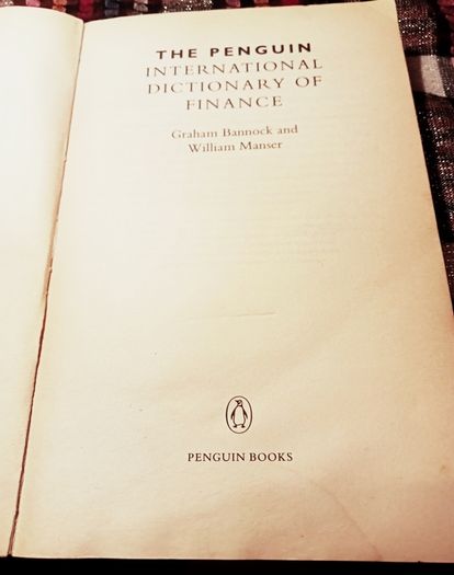1989  The Penguin Dictionary Of Finance.