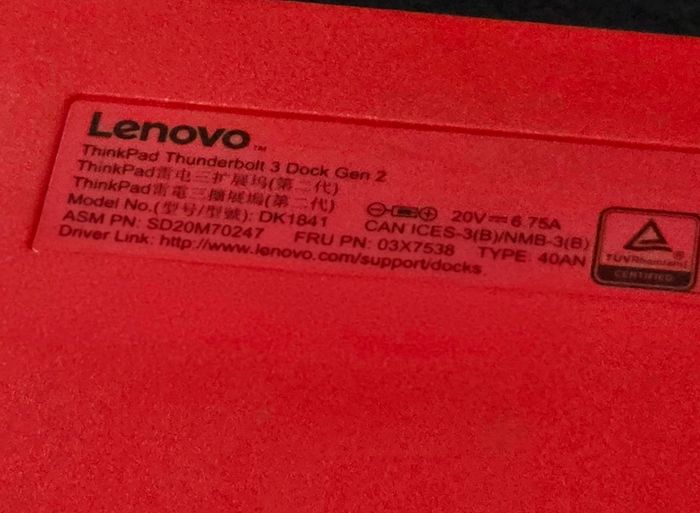 Lenovo ThinkPad docking station