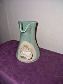 Irish Stoneware face milk jug