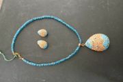 necklace and earrings set