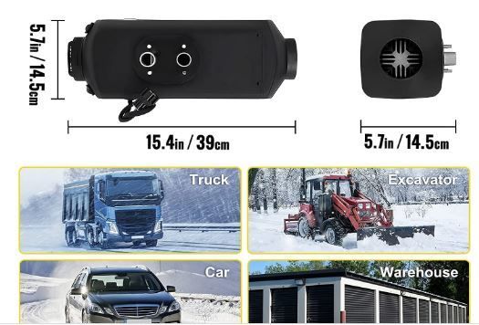 12V 5KW Air Diesel Air Heater Auxiliary Heater LCD 5000W