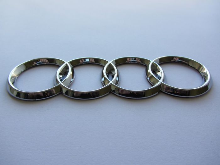 Audi rear Chrome Grill Badge Emblem 180mm