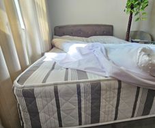 Double Bed with Earl Deep Ortho Mattress, Duvet, Pillows & Sheets