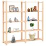 5-Tier Storage Rack 170x38x170 cm Solid Pinewood 500 kg Image 2