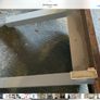 Large oak breakfast bar table Image 3