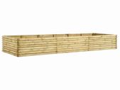 Garden Raised Bed 300x50x48 cm Impregnated Pinewood 19 mm ID: 140
