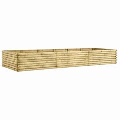 Garden Raised Bed 300x50x48 cm Impregnated Pinewood 19 mm ID: 140