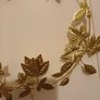 Gold christmas metal wreath Image 3