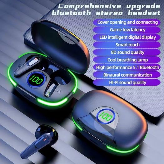 2025 PRO Bluetooth 5.1 Earbuds TWS Wireless In-Ear LED Display Noise Cancelling