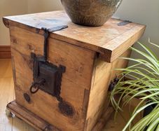 Antique Wooden Trunk/Blanket Box