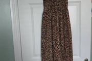 Leopard print maxi dress