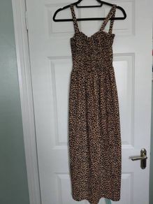 Leopard print maxi dress