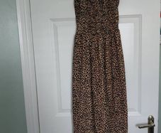 Leopard print maxi dress