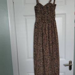 Leopard print maxi dress