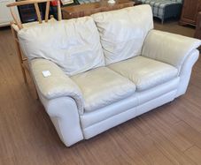 2 seater leather sofa
