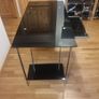 Black glass desk Image 2