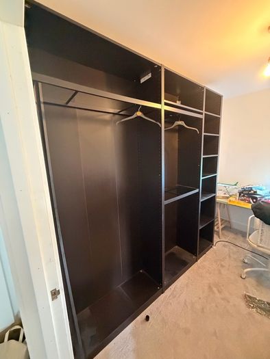 3 Ikea Pax wardrobes