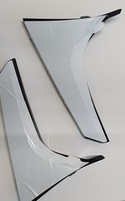 Nissan Micra 2022 Rear Spoiler Wing Supports Gloss Black New 96032 96033