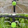 150PCS Automatic Drip Irrigation Kit Plant Watering System Adjustable Micro Flow Drip Irrigation Dripper Sprinklers, Tee Pipes, Hose Support Stakes for Gardens, Lawns, Greenhouses(Green) Image 4