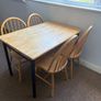 Wooden Dining Table + Chairs Image 2