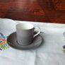 Two Quality Espresso Coffee Cups & Saucers Image 2