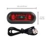 Rechargeable 4 Lamp Helmet Taillight Motorcycle Bicycle Helmet Taillamp Safety Signal Warning Lamp Waterproof Rear LED Light Image 2