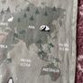 H&M World Map Cotton Rug 90cm x 135cm - As New Image 4