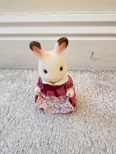 Sylvanian Families Chocolate Mother Figure Vintage 1985 Epoh approx. 9 cm. Dirty Used Please see photos