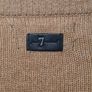 mens 7 for All Mankind wool jumper crew neck overdyed camel burgundy Size SMALL Image 8