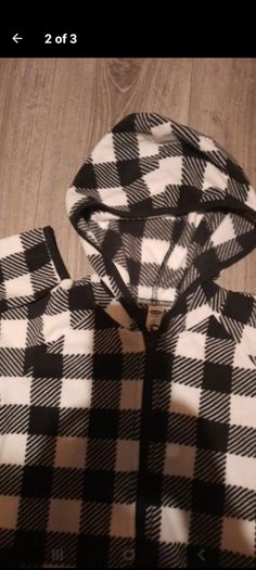 check fleece hoody from old navy