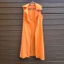 Stunning Orange Sleeveless Blazer Trench Midi Dress, size 14 Image 2