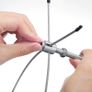 T316 Stainless Steel Trellis for Climbing Plants,Complete Set Wall Brackets and diameter 3 mm Steel Cable( 8 Holders,10m Rope ) Image 4