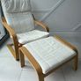IKEA Chair and Footstool Image 4