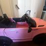 12V Kids Electric Range Rover - Pink Ride-On Car Image 2