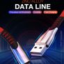 NOHON Premium 2M Apple 3A Lightning Fast Charger & Data Sync Zinc Alloy Flat Nylon Braided Cable (Brand New/Warranty) Image 3