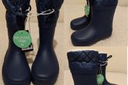 Navy Fur Lined Wellies, New With Tags