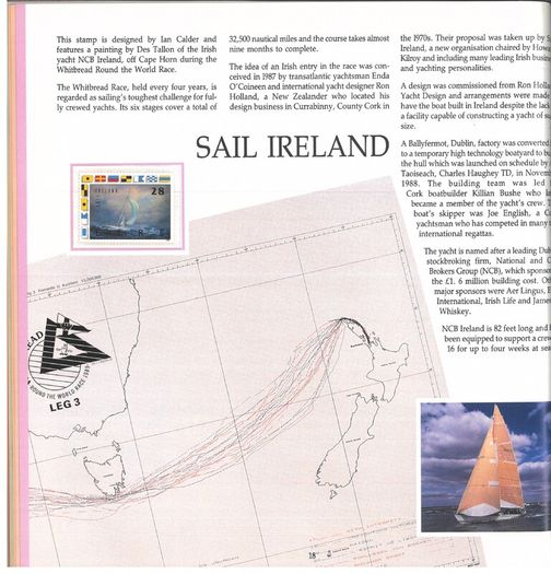 1988/89 Ireland The Irish Stamp Limited Edition Hardback Year Book. Contains all commemorative stamps from June 1988 to June 1989. Included 44 images of conents