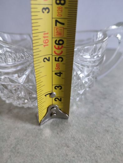 Crystal sauce gravy boat no stamp.